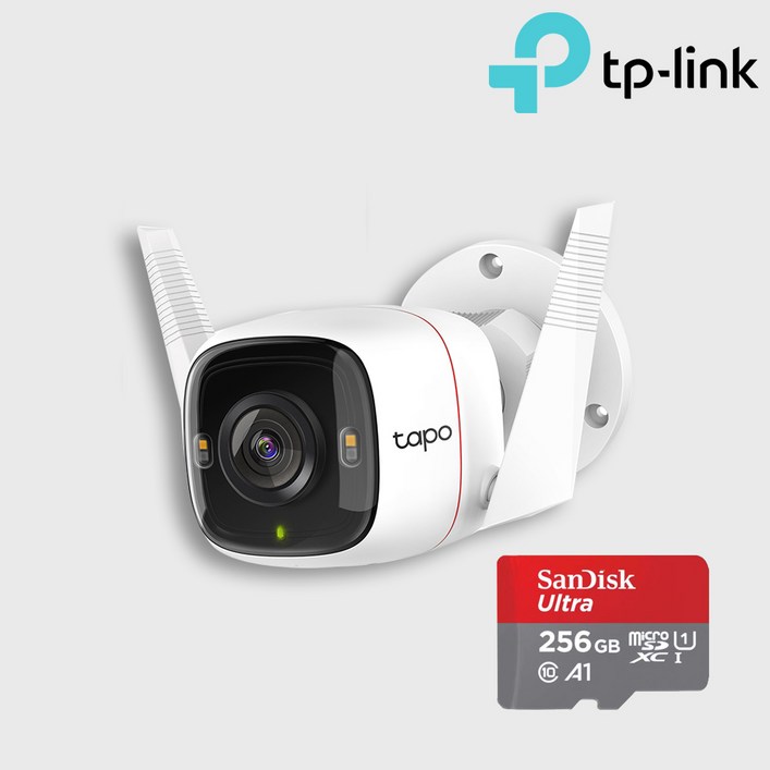 티피링크 Tapo C320WS 홈CCTV + Micro SD 카드 256GB