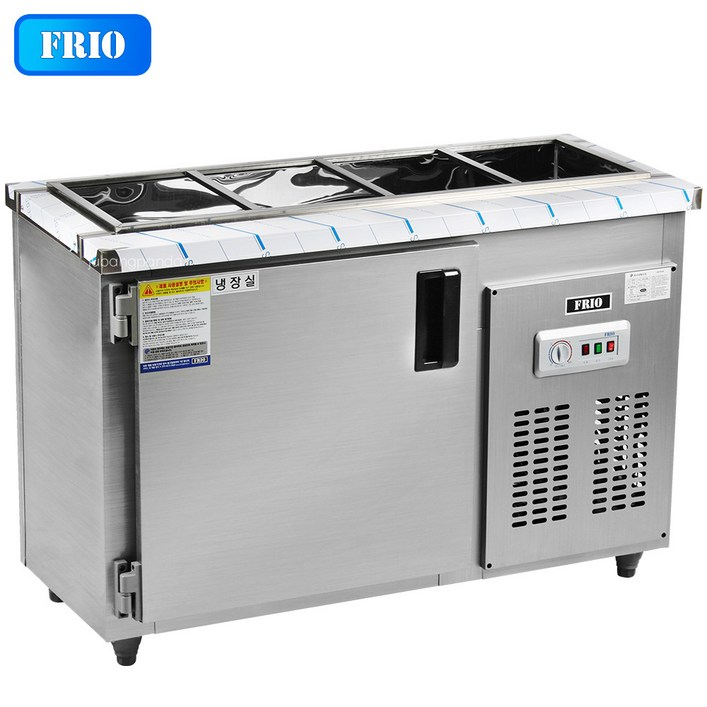 FRIO 프리오 업소용냉장고 반찬냉장고 4구냉장고 셀프냉장고 1200500800 올냉장 메탈재질 아나로그 컨트롤러