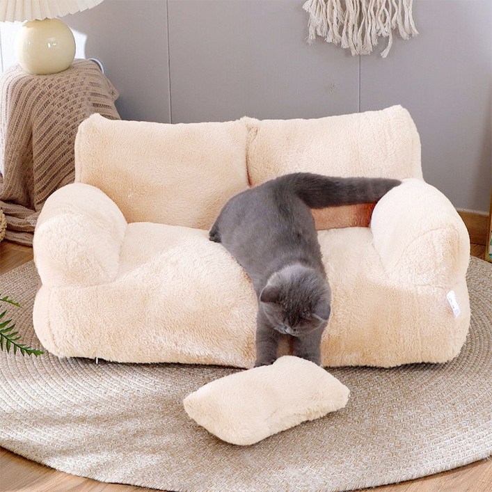 Bornoon 반려동물 구름소파 꿀잠방석 고양이 강아지  사계절 대형 쿠션