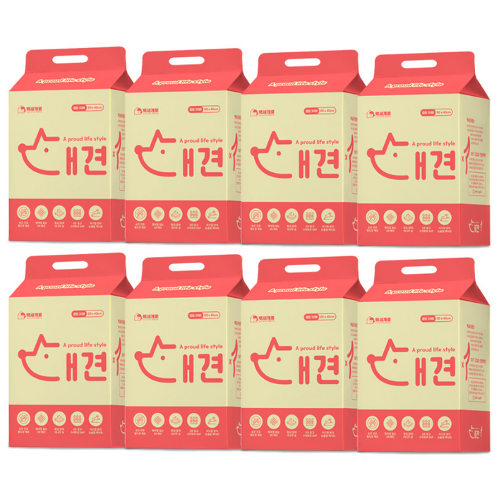 백세개로 대견패드 배변패드 중형 240매, 8개, 30개입