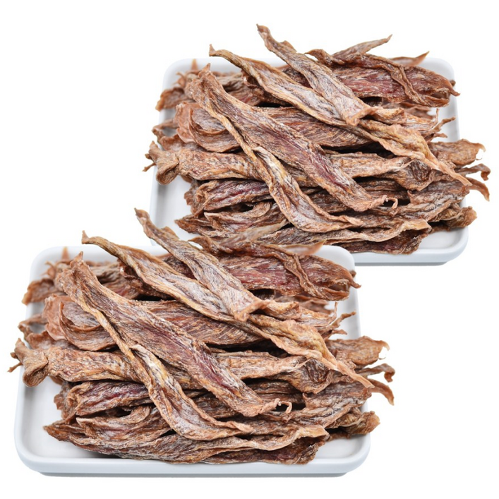 국내산 오리 바삭하고 단백한 영양식 유황 품은 오리안심육포기력회복 피부건강 강아지수제간식, 오리, 2개, 70g