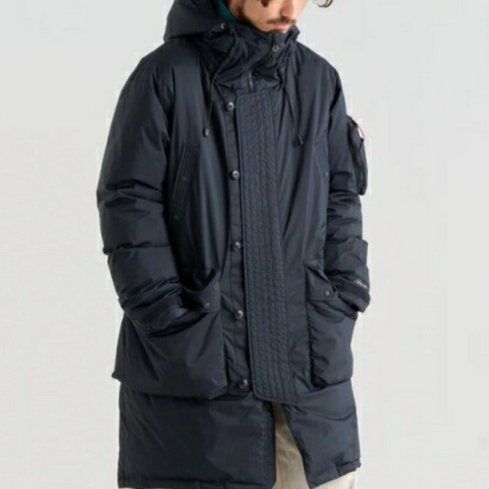 난가 Nanga 오로라텍스 다운 필드 하프 코트 ND24411C006 남성 롱패딩 NANGA AURORATEX 밀리터리 다운코트