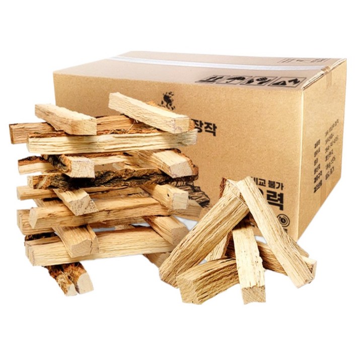거목 참나무 장작 캠핑장작 숯 바베큐 불멍, 20kg, 1세트
