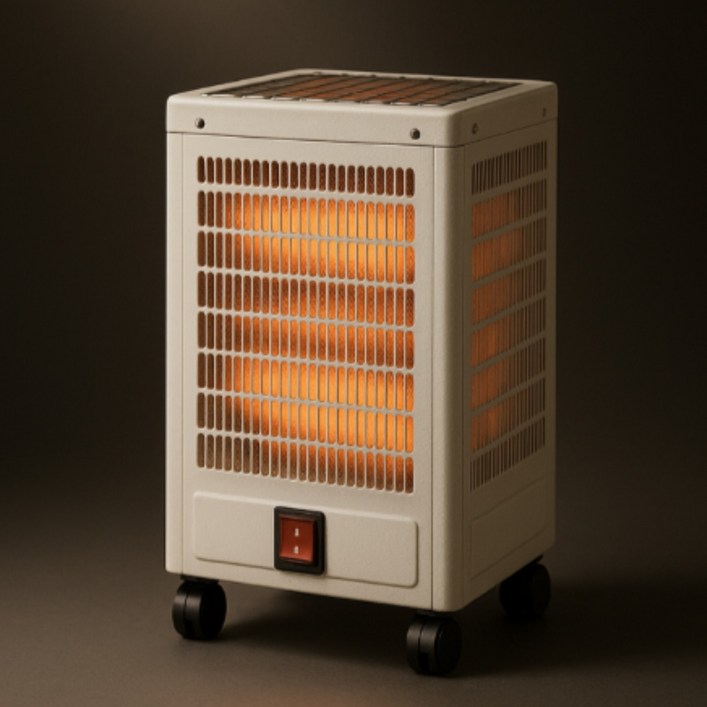 ETTE 무소음 5방향 전기 오방난로 안전한 난로 스토브, 웜화이트