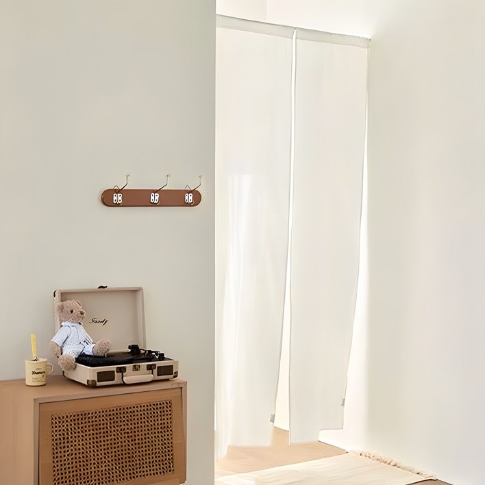 베베데코 워싱 면 바란스 가림막 커튼