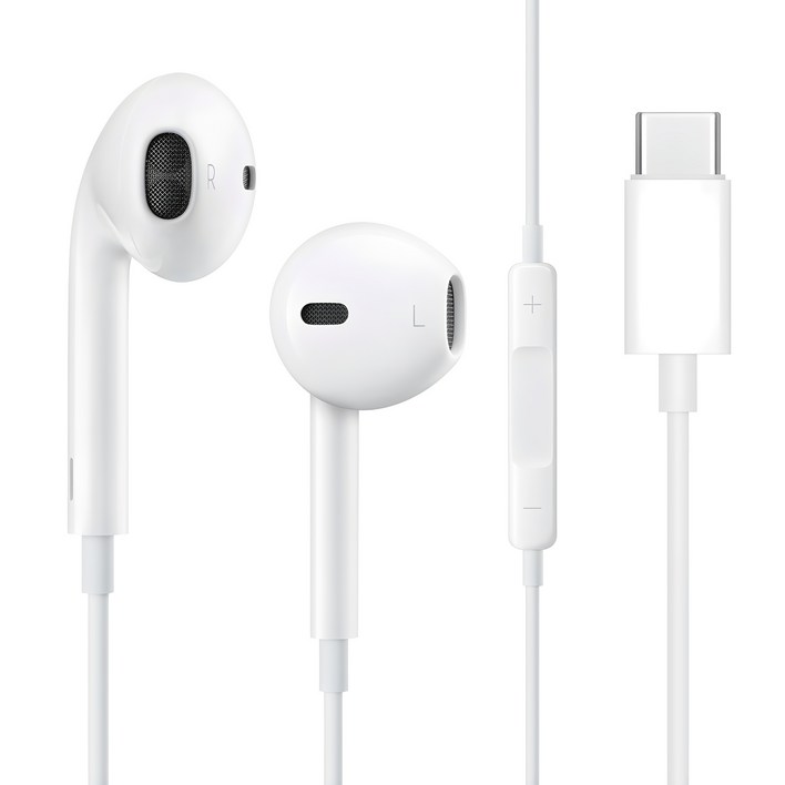 로랜텍 오픈형 아이폰15 시리즈 앤 갤럭시 호환 C타입 이어폰, 단일상품, 단일 색상