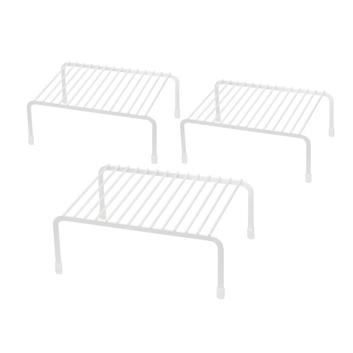 코멧 키친 2단 접시 정리대, 화이트, 3개입