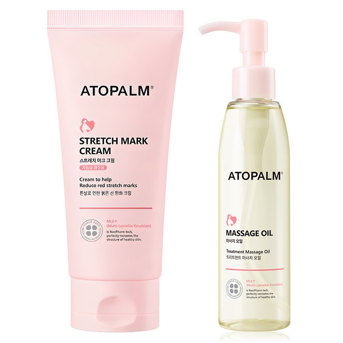 아토팜 매터니티 케어 스트레치 마크 크림 150ml  마사지 오일 120ml