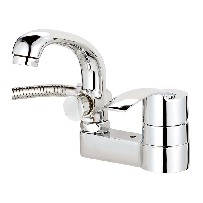 미리내 투홀 거위목 샤워겸용 세면기수전 MP304A