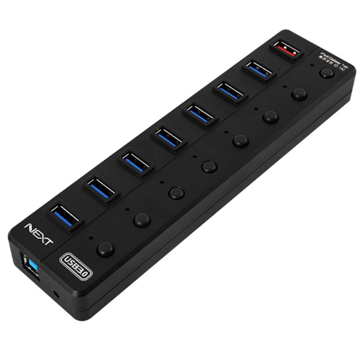 넥스트유 UH308 USB3.0 7포트 1포트 충전포트지원 유전원허브 넥스트유 UH308 USB3.0 7포트 1포트 충전포트지원 유전원허브