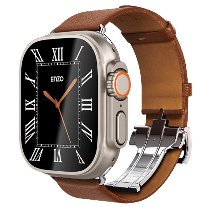 슈피겐 애플워치 가죽 스트랩 엔조, 클래식브라운, 1개