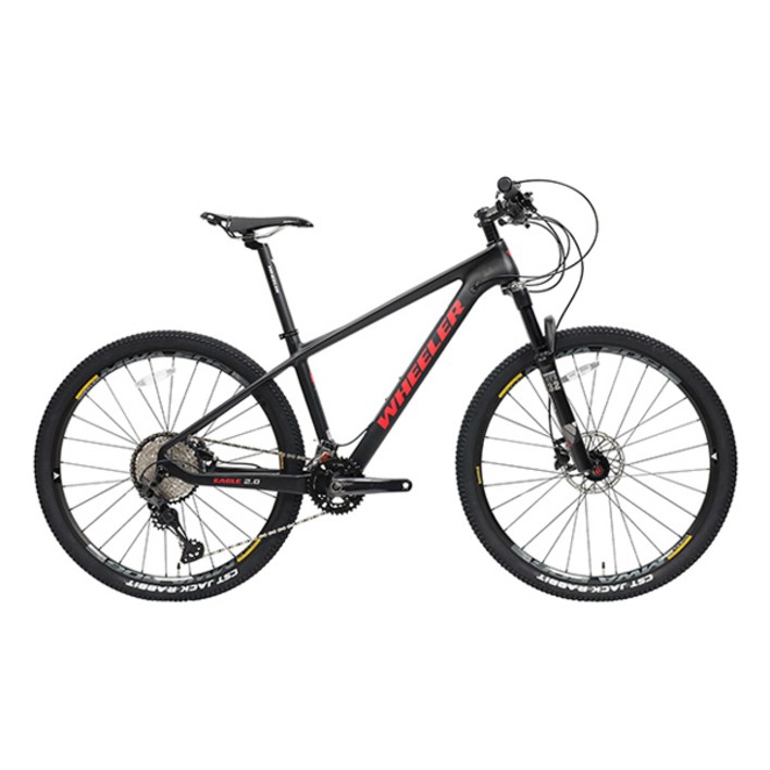 훨러코리아 이글2.0 시마노XT 24단 카본 MTB 자전거 미조립 27.5, 블랙 레드, 1개 훨러코리아 이글2.0 시마노XT 24단 카본 MTB 자전거 미조립 27.5, 블랙 레드, 1개