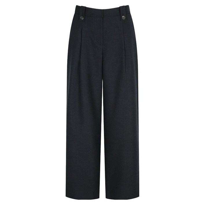 나이스클랍 여성용 밴딩 자수 포인트 턱 팬츠