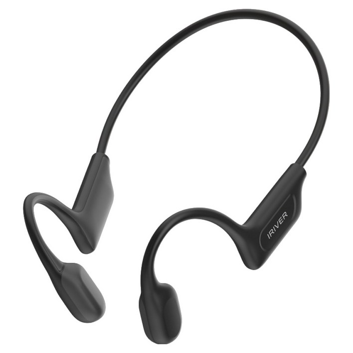 아이리버 골전도 오픈형 생활방수 무선 블루투스 6.0 이어폰, IBGX1, 블랙, 8시간