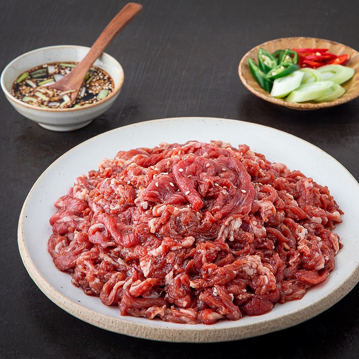 고급진 한우 양념 불고기 냉장, 1kg, 1개 고급진 한우 양념 불고기 냉장, 1kg, 1개