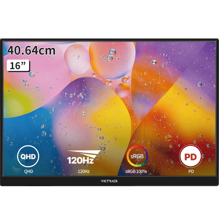 빅트랙 40.64cm QHD IPS 120Hz 휴대용 모니터, 40.64cm, 160PM02 빅트랙 40.64cm QHD IPS 120Hz 휴대용 모니터, 40.64cm, 160PM02