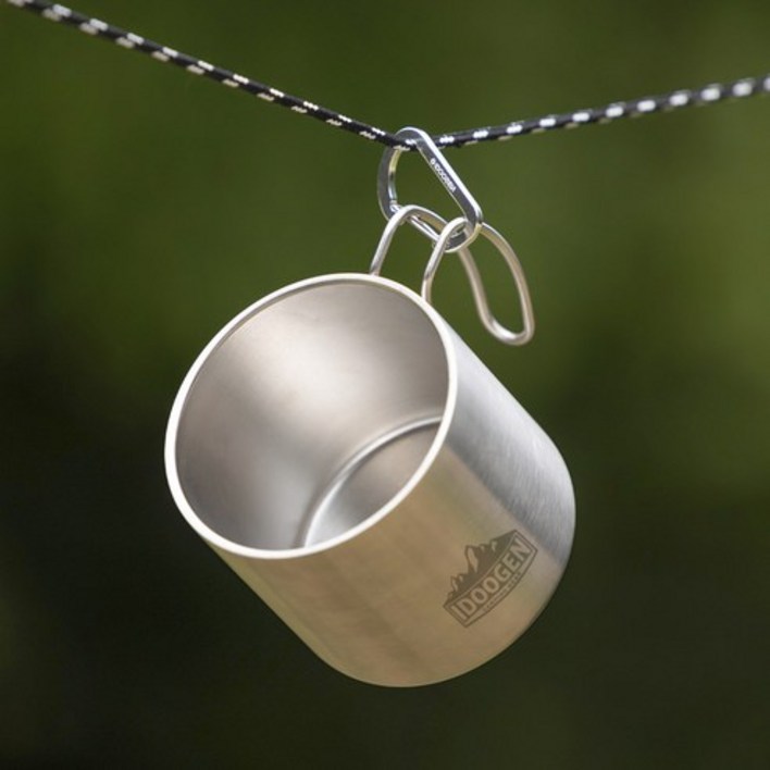 아이두젠 스테인리스 캠핑 머그 컵 380ml, 혼합색상, 1개