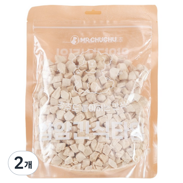 미스터추추 강아지 얌얌간식타임 동결건조간식, 240g, 2개, 닭가슴살