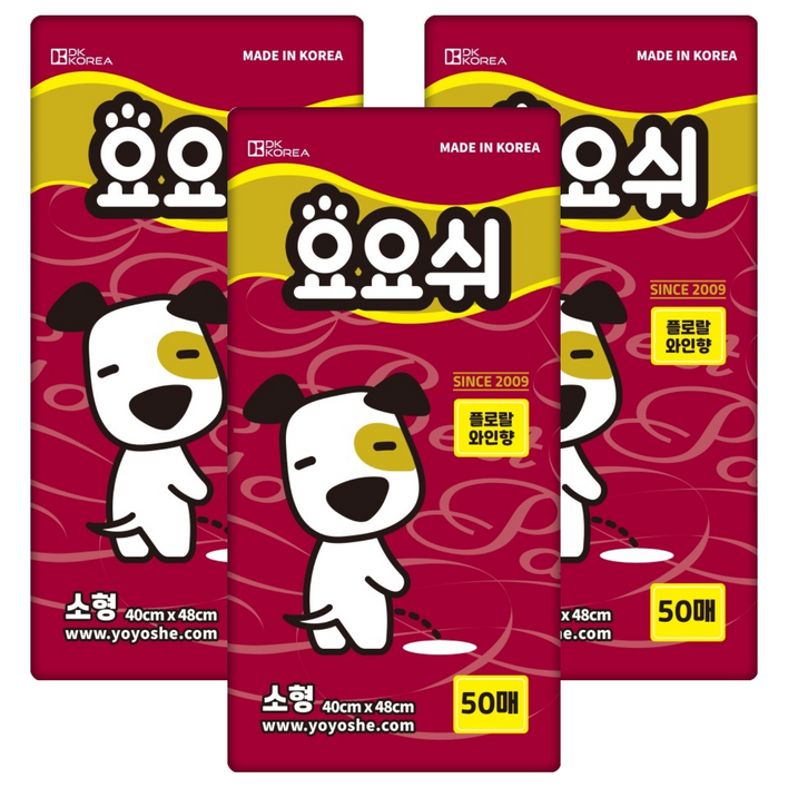 요요쉬 강아지 배변패드 플로랄와인향 요요쉬 강아지 배변패드 플로랄와인향