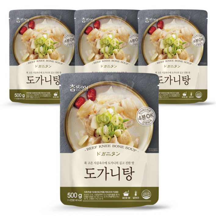 참스토리 도가니탕, 500g, 4개 참스토리 도가니탕, 500g, 4개