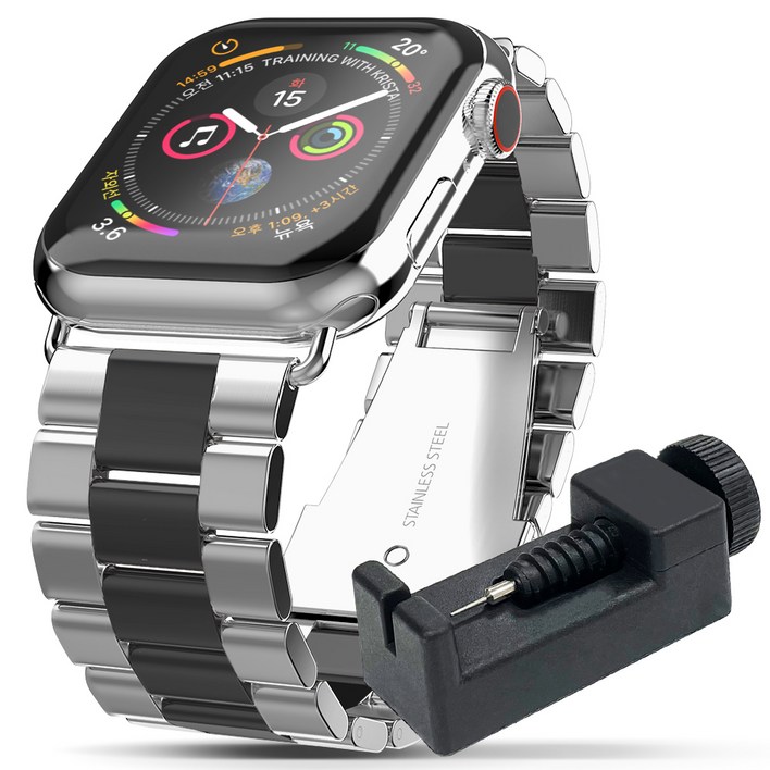 구스페리 애플워치 호환 메탈스틸 밴드 스트랩