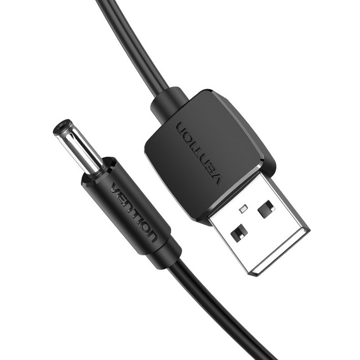 벤션 USB ADC 3.5mm 충전케이블 CEX, 1m, 블랙, 1개