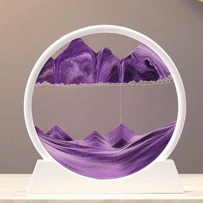 홈마트 예쁜 인테리어소품 3D모래그림 화이트 프레임