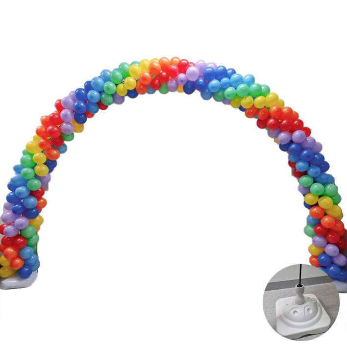 행사용 풍선세트 무지개 풍선아치만들기풀세트