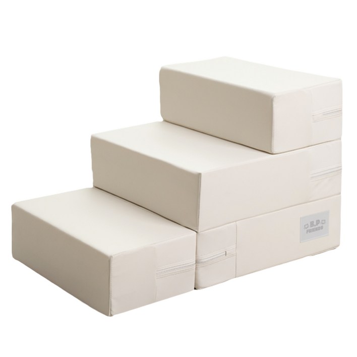 3단,2단 좌우 변형, 쉼터까지! 우리 아이 관절 건강을 위한 논슬립 듀얼 펫 스텝 비피프렌즈, 논슬립 그레이 L(사이즈 UP), 1개