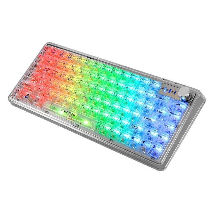 제닉스 MASTER9 무선 블루투스 기계식 키보드 게이밍 투명 마스터9