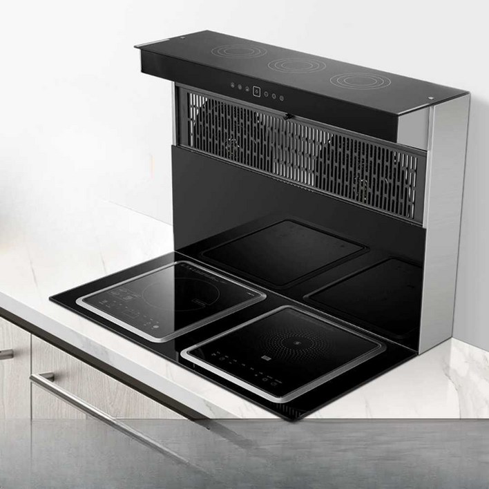 후드일체형인덕션 배기형 일체형 레인지 실용적 셀프