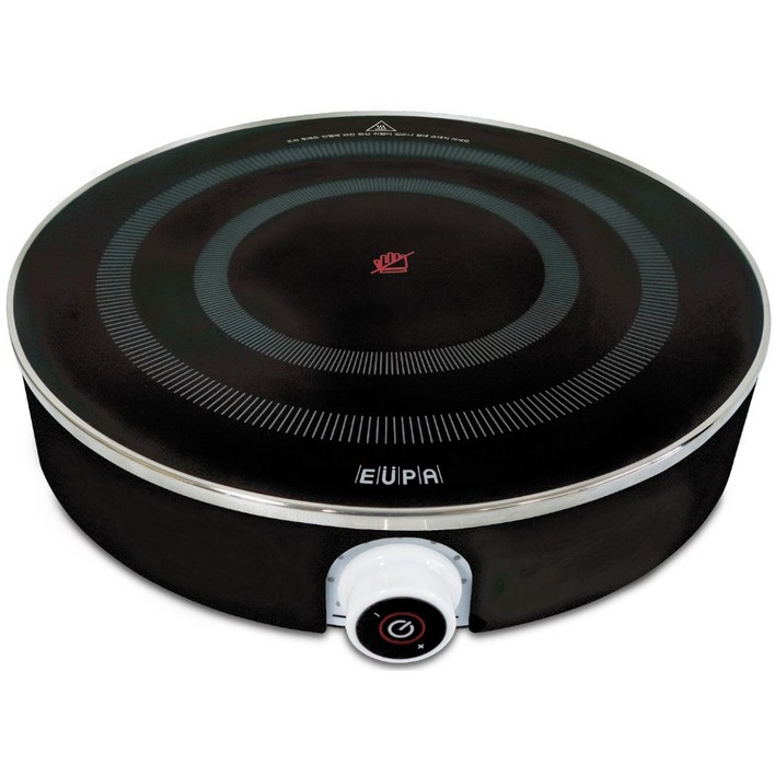 1구 인덕션 고화력 전기레인지 원형 인덕션 레인지 블랙 샤브샤브 밀키트 하이라이트 EIB2000