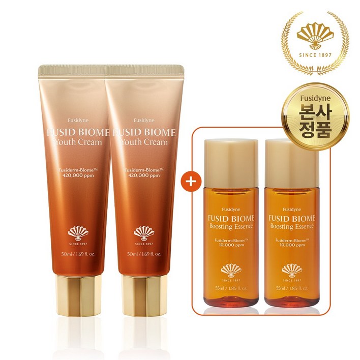 2개묶음 동화약품 후시다인 후시드 바이옴 유스 크림 50ml 부스팅 에센스 55ml 2개 본품 단독 증정, 2개 2개묶음 동화약품 후시다인 후시드 바이옴 유스 크림 50ml 부스팅 에센스 55ml 2개 본품 단독 증정, 2개