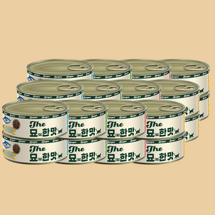 묘한맛 4가지맛 콤보 80g X 24개 24캔