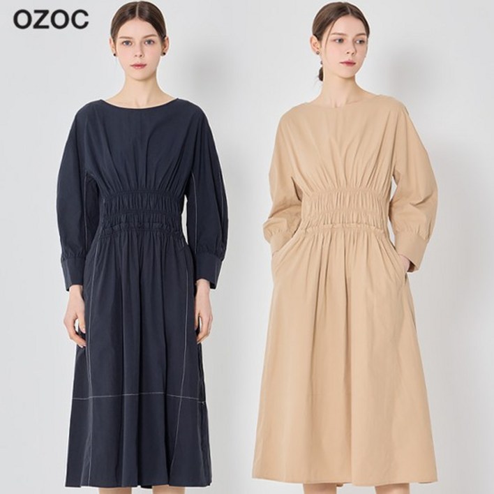OZOC 스모킹 스티치 원피스 택가격 162000원