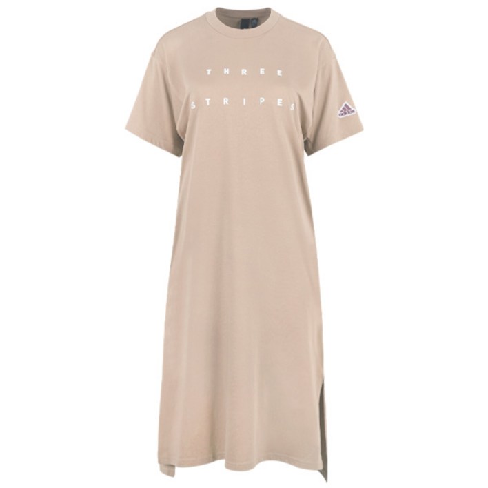 아디다스 여성 WORD 티드레스 루즈핏 반팔 롱 원피스 IA5252