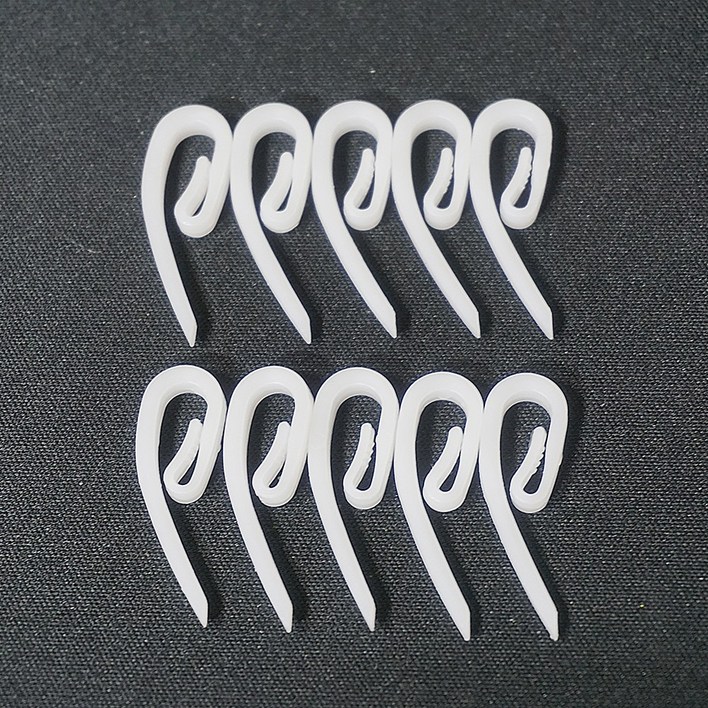 플라스틱 커튼핀 10개 셋트 형상기억커텐 전용 핀 레일 부속 부자재