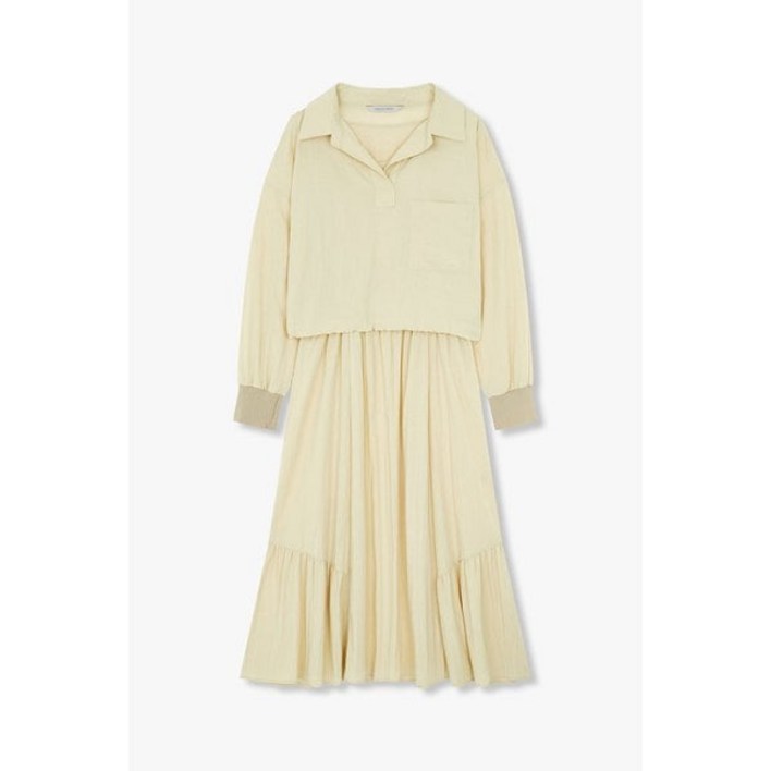 VOV 셔츠 레이어링 밴딩 원피스 712413750010H1726492