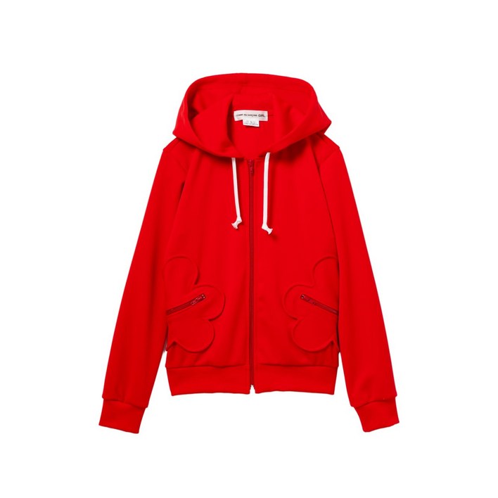 꼼데가르송걸 후드 집업 재킷