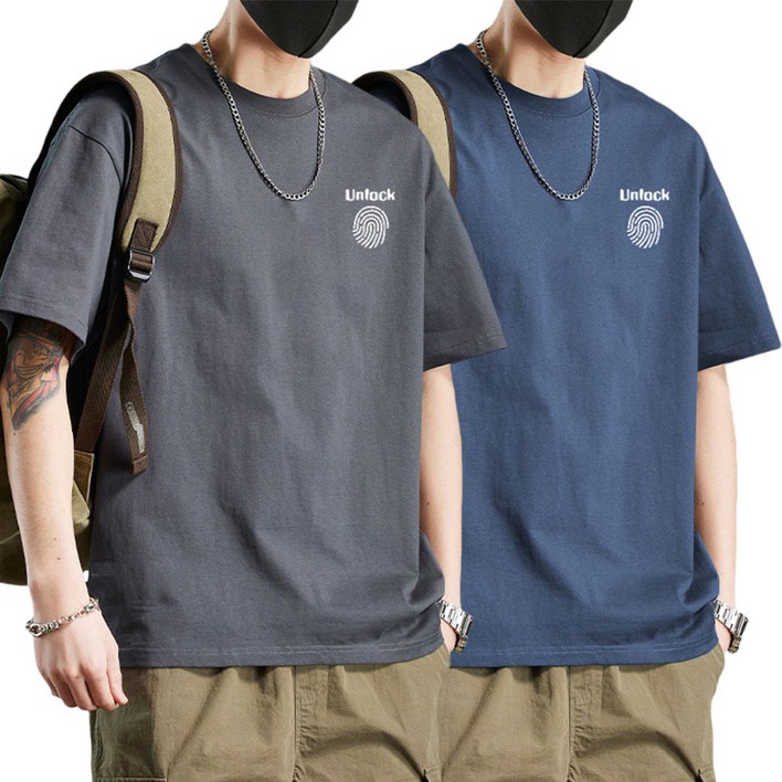 1  1 남성 반팔티 면티 반팔 티셔츠 라운드넥 맨투맨 티 VGY8968 40