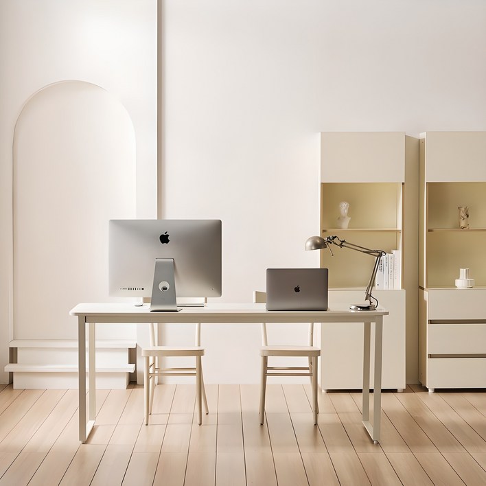 소르니아 라운드1800x800 책상 방문설치