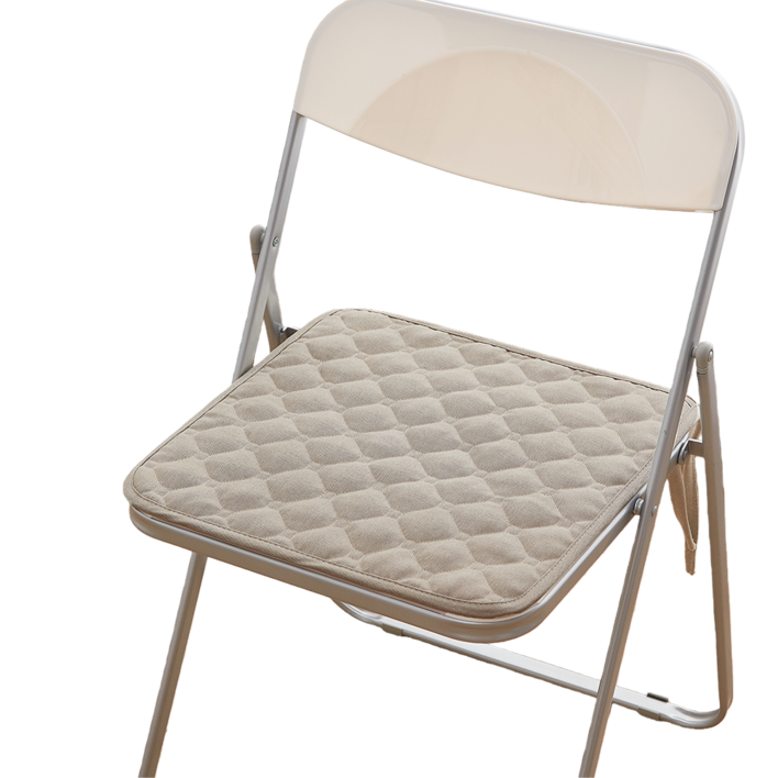 미끄럼방지 식탁 의자 방석 끈고정 의자 방석 사각 누빔 방석