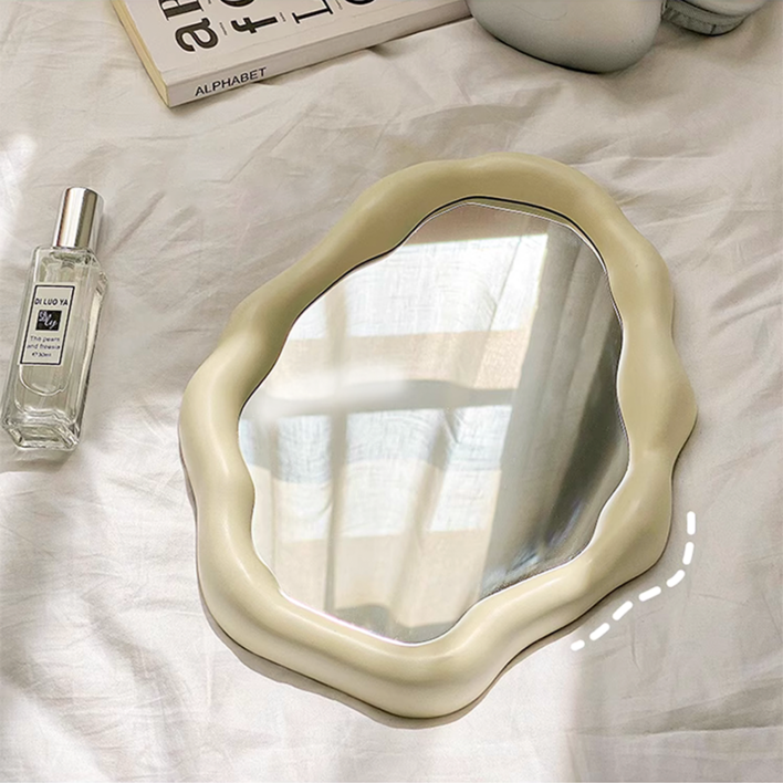 [세롬] 비정형 디자인 탁상 벽걸이 오브제 인테리어 거울
