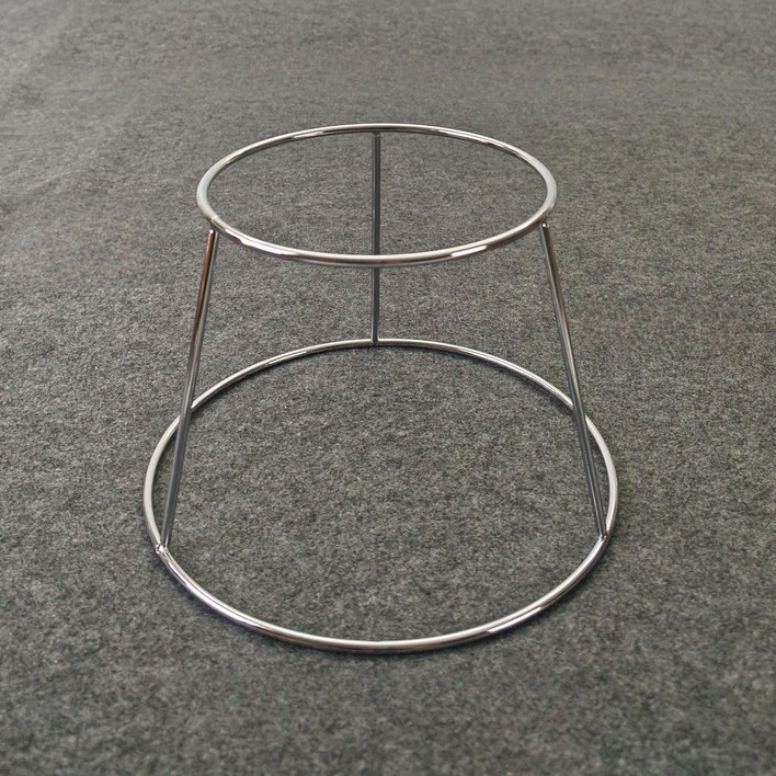 호프 믹싱볼 스탠드 바구니 받침대 쿠킹볼 스텐, 1개, 크롬 도금 1724 링 높이16cm