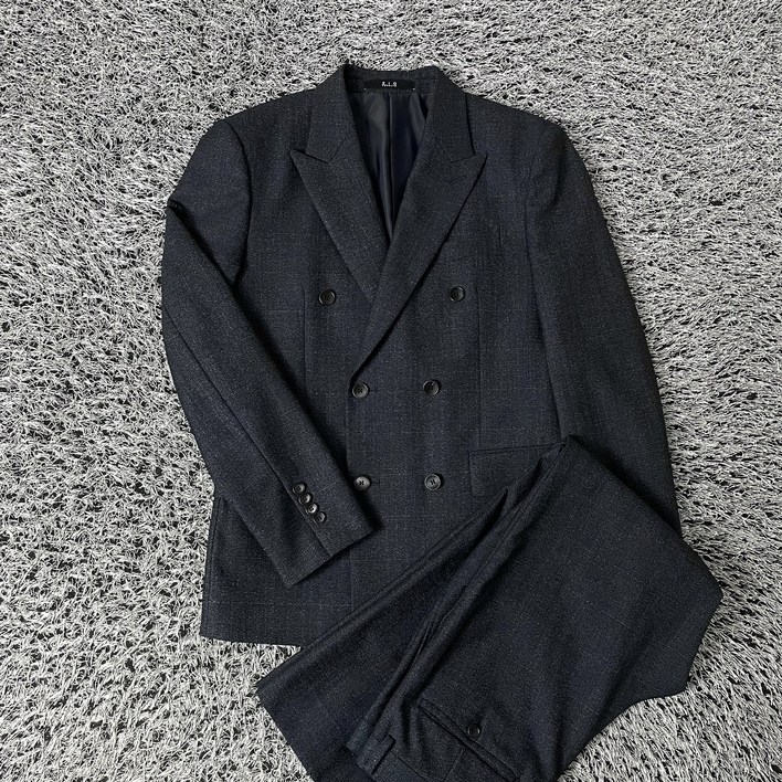 SONGZIO 지오 송지오 울 더블 자켓 정장 셋업 세트
