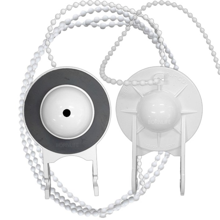 본라이프 양변기 덮개 PVC 마개  변기구슬줄, 백색