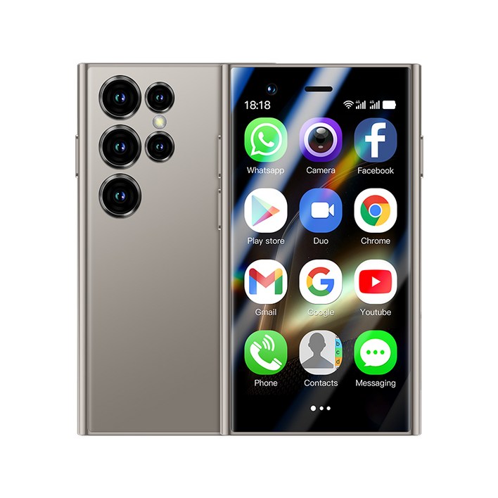 AIEK S24 Pro Max 4G 3.0 미니 스마트폰 2GB RAM 16GB ROM 안드로이드 8.1 페이스ID 2400mAh 소형 휴대폰, Golden, 16GB AIEK S24 Pro Max 4G 3.0 미니 스마트폰 2GB RAM 16GB ROM 안드로이드 8.1 페이스ID 2400mAh 소형 휴대폰, Golden, 16GB