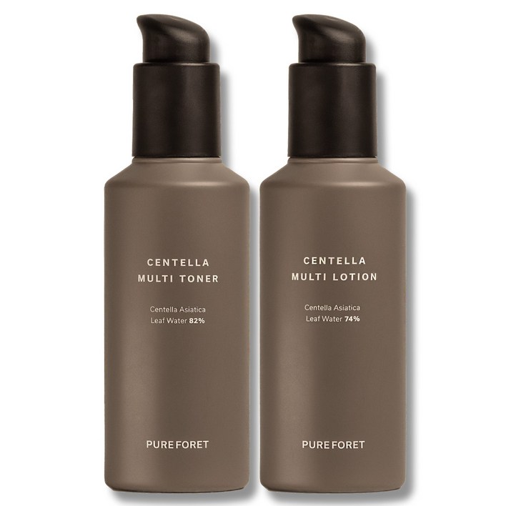 퓨어포레 센텔라 스킨 로션 2종세트 청소년 사춘기 여드름 트러블 뾰루지 수분 보습 민감성 고농축 병풀 기초 화장품 세트