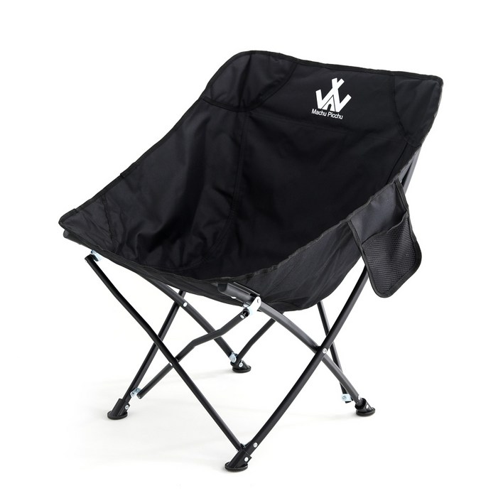 마추픽추 피크닉 감성캠핑의자 접이식캠핑의자 휴대용의자 야외의자, 블랙색상, 1개
