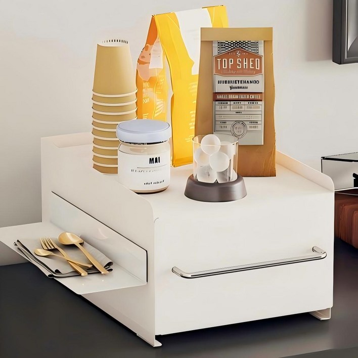 Savelio 모던 슬라이드 철제 수납함 영양제 정리함